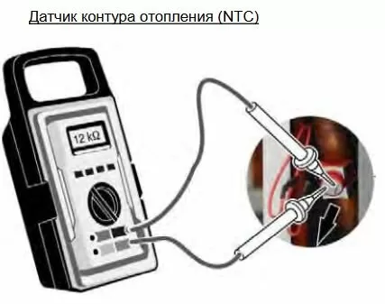 Проверьте датчик NTC котла Protherm